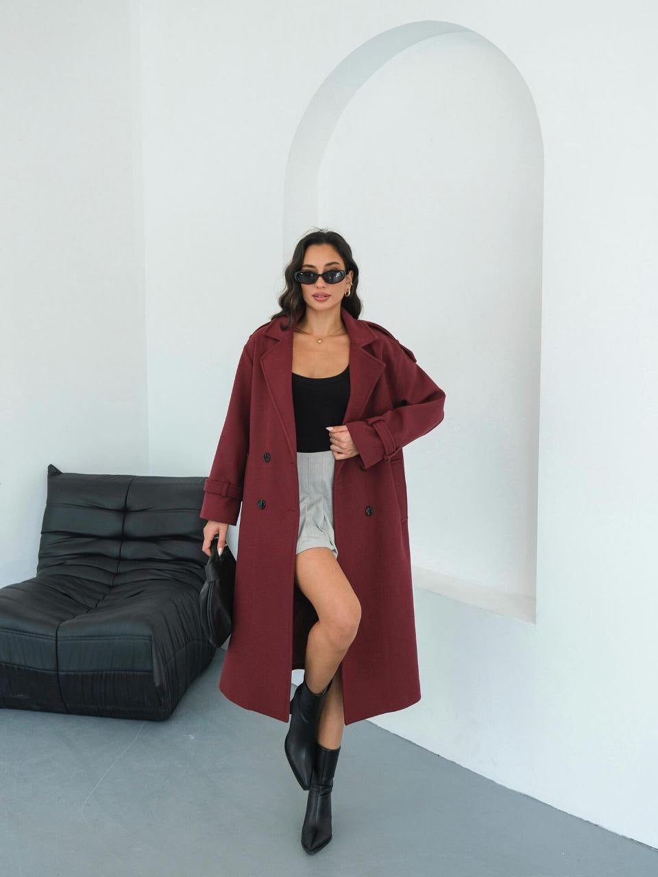 Burgundy Coat