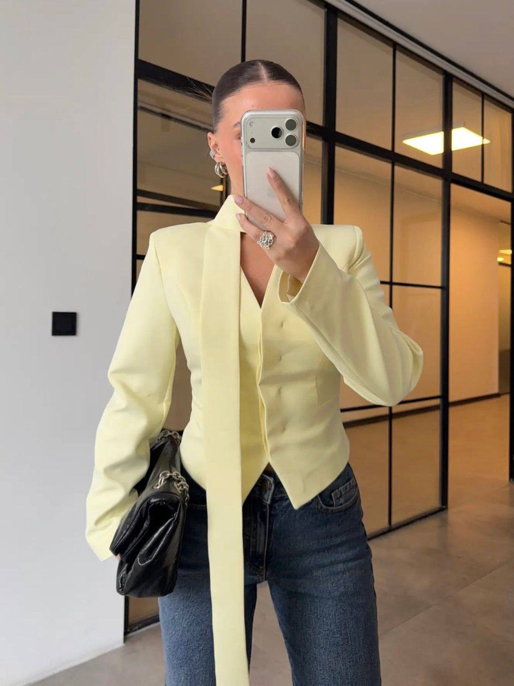 Elegant Yellow Blazer