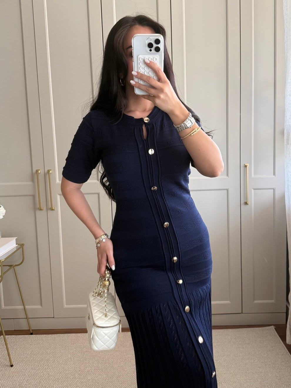 Sandro Navy Blue Dress