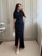 Sandro Navy Blue Dress
