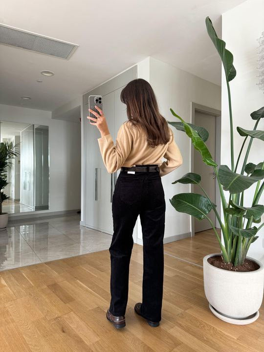 Black Corduroy Jeans
