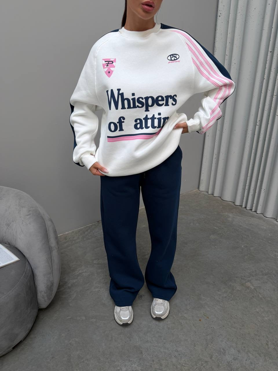 Nevy & White Tracksuit