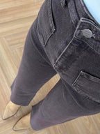 High Waist Straight Jeans
