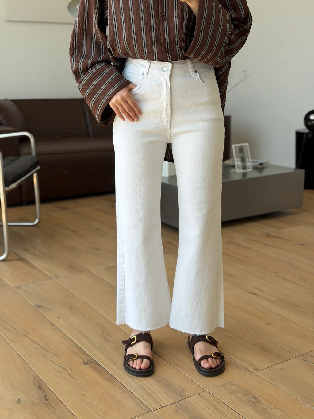 High Waist Straight Jeans