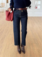 High Waist Straight Jeans