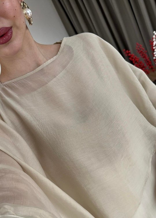 Flowy Batwing Blouse