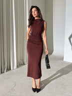 Elegant Brown Dress