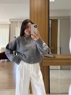 Gray Wool Sweater