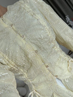 Luna Embroidered Peplum Blouse