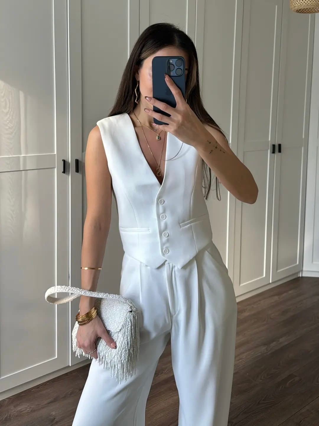 White Elegance Two-Piece Set