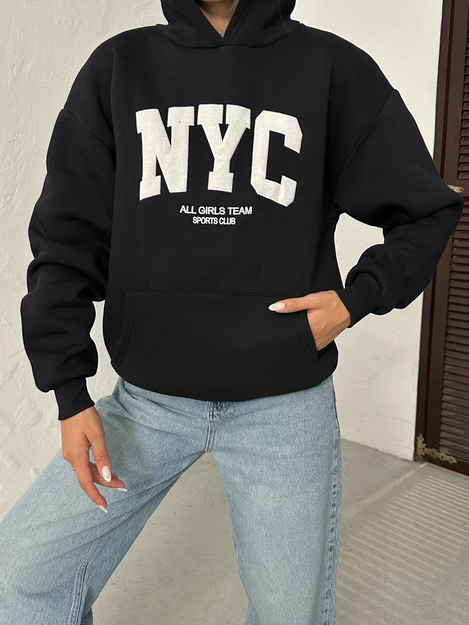 Black New York Hoodie