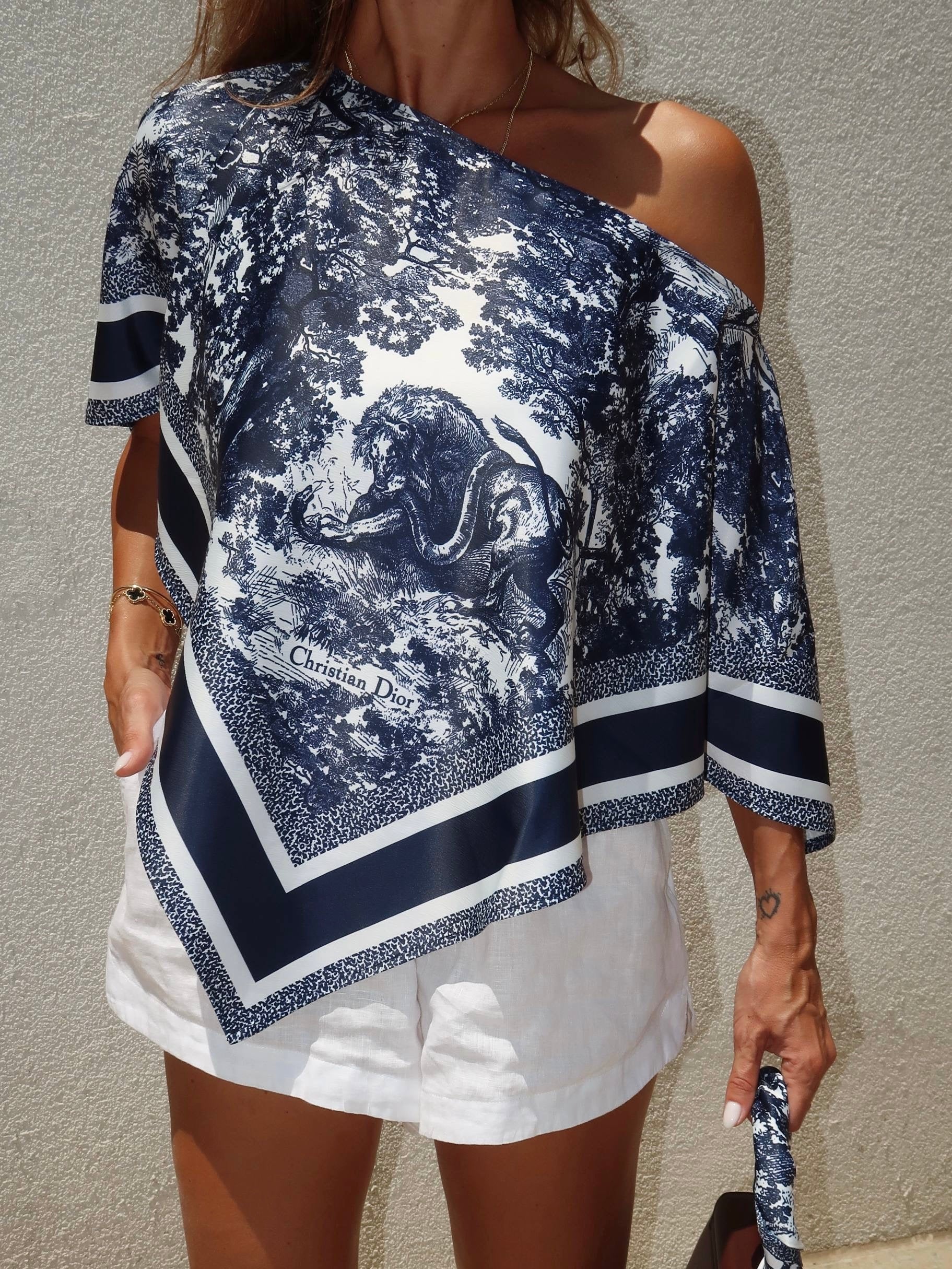 Dior Asymmetric Blouse