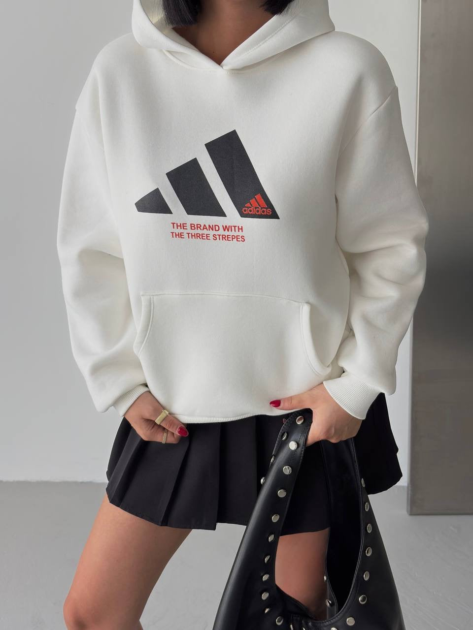 Adidas White Hoodie