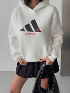 Adidas White Hoodie