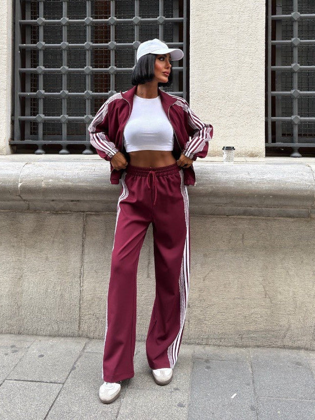 Burgundy Tracksuit