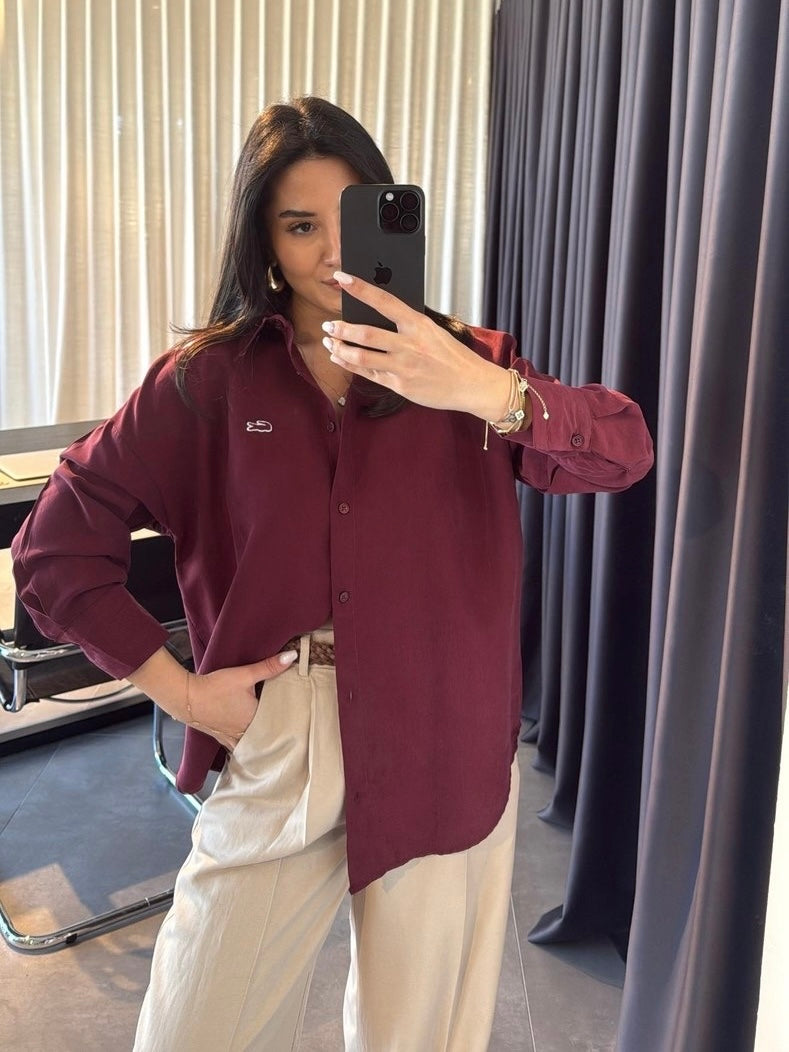 Lacoste Burgundy Classic Shirt