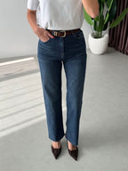 High Waist Straight Jeans