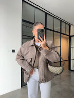 Brown Oversized Jacket