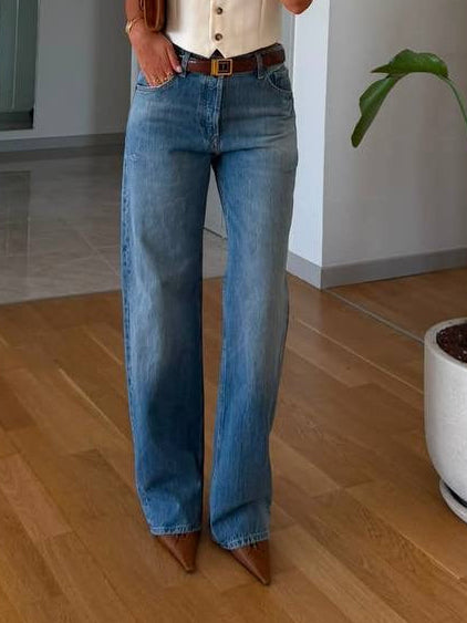 High Waist Zara Straight Jeans