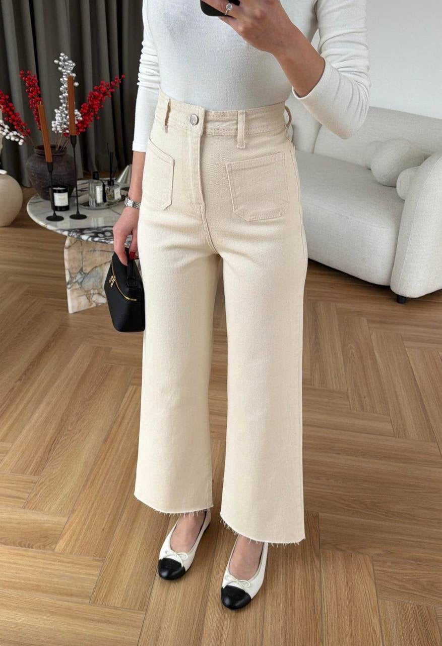 High Waist Straight Jeans