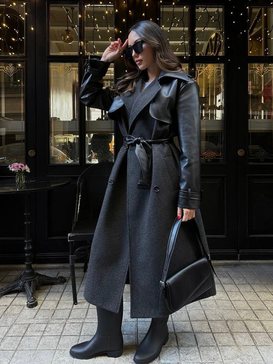 Black Leather Coat