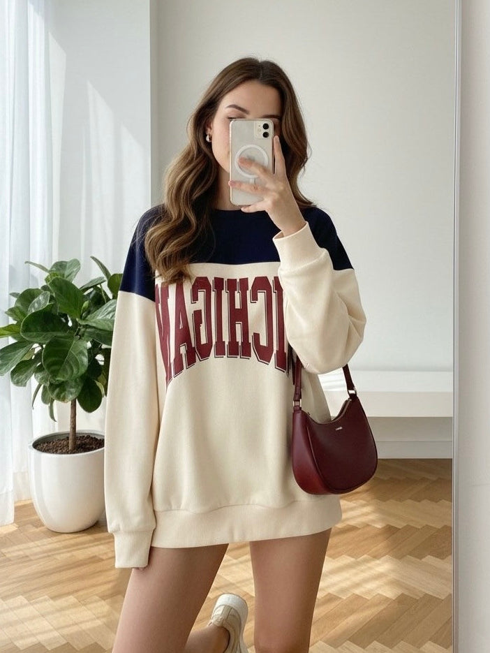Michigan Print Sweatshirt