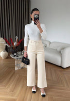 High Waist Straight Jeans