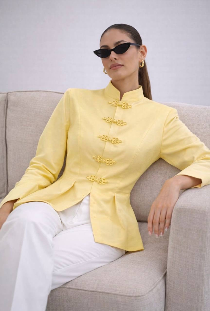 Golden Yellow Elegance Shirt