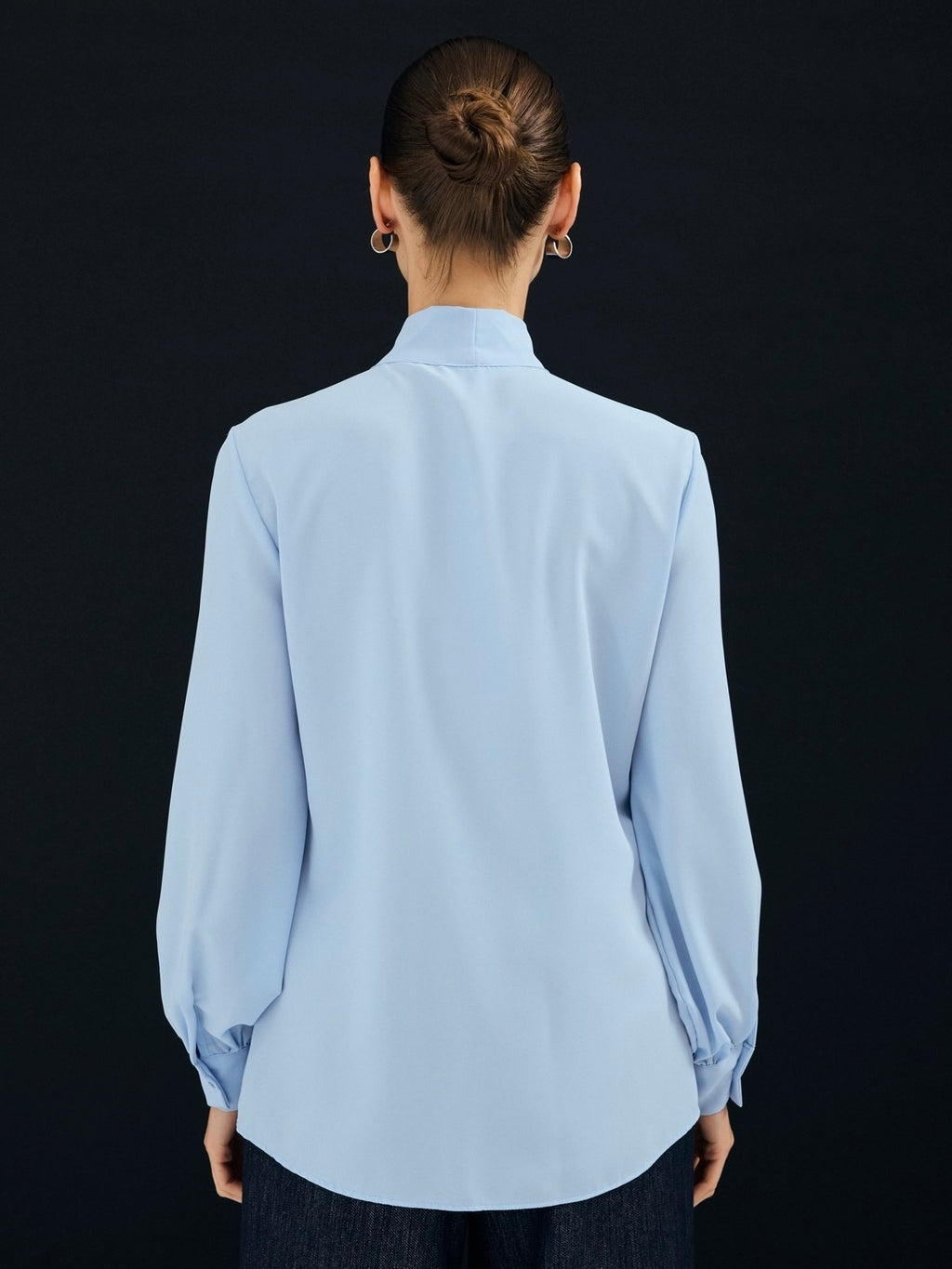 Elegant Bow Tie Blouse