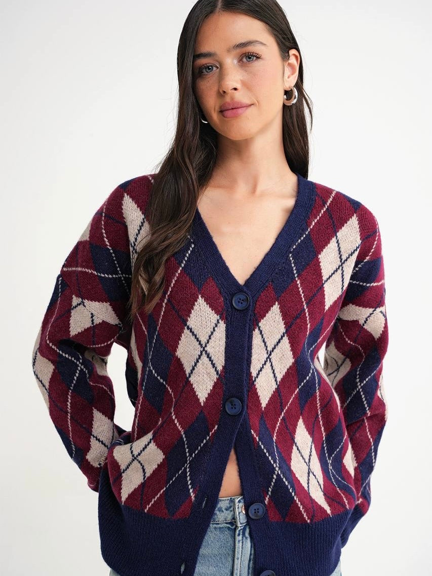 Navy cardigan