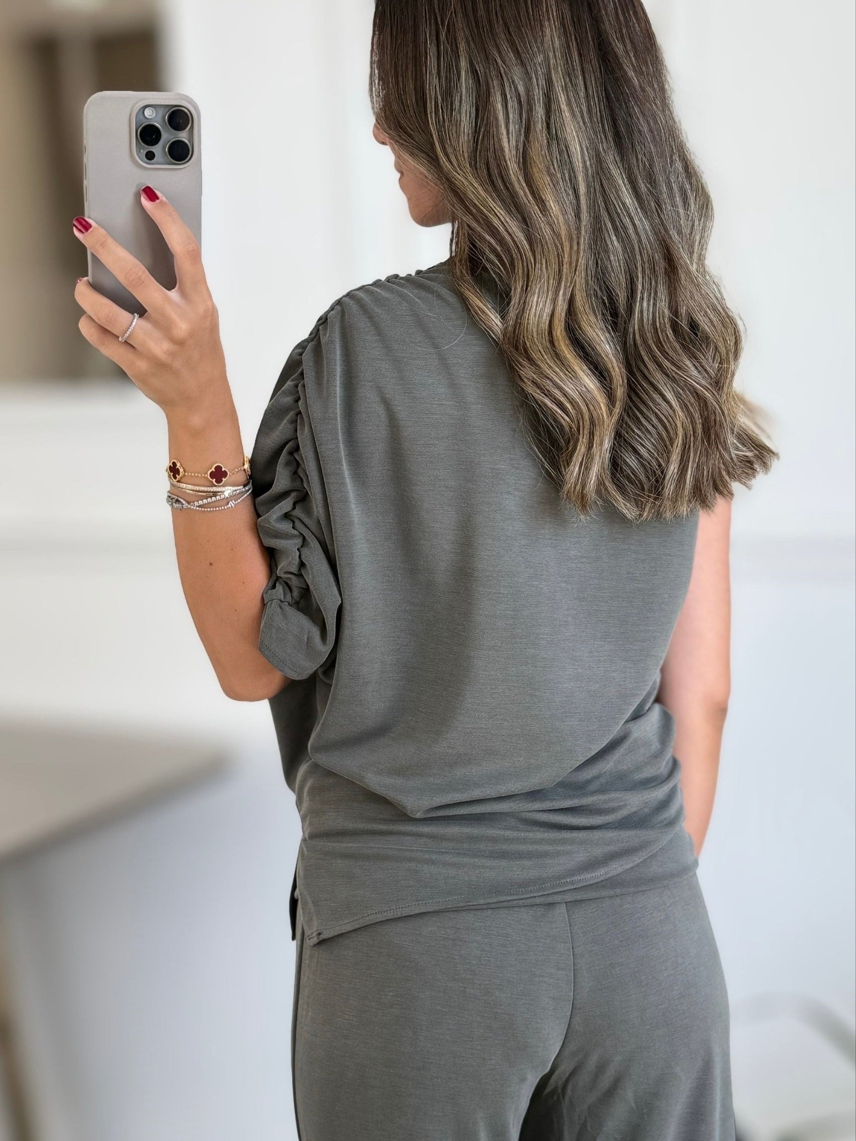 Draped Sleeveless Co-Ord Set