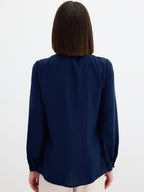 Navy Blue Blouse