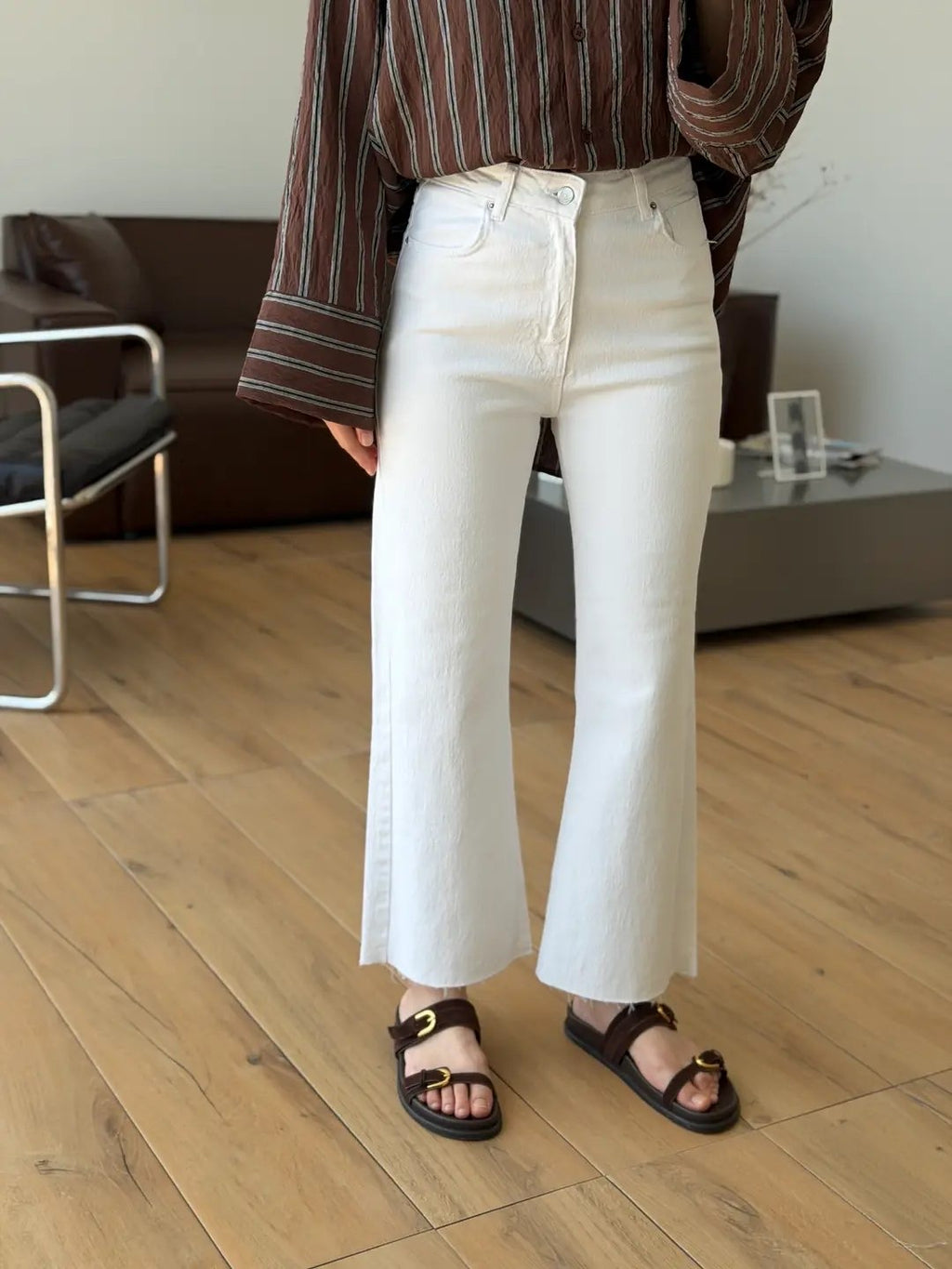 High Waist Straight Jeans