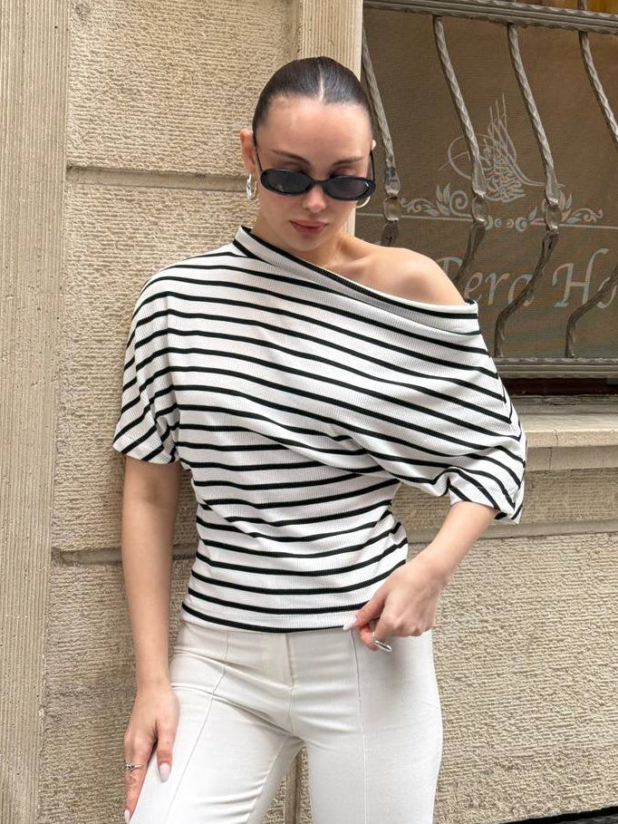 Monaco Stripe Knit Top