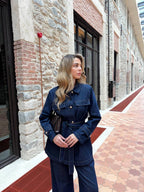 Zara Denim Two-Piece Set