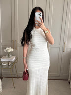 Ivory Pearl Knit Set