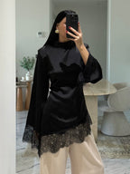 Black lace blouse