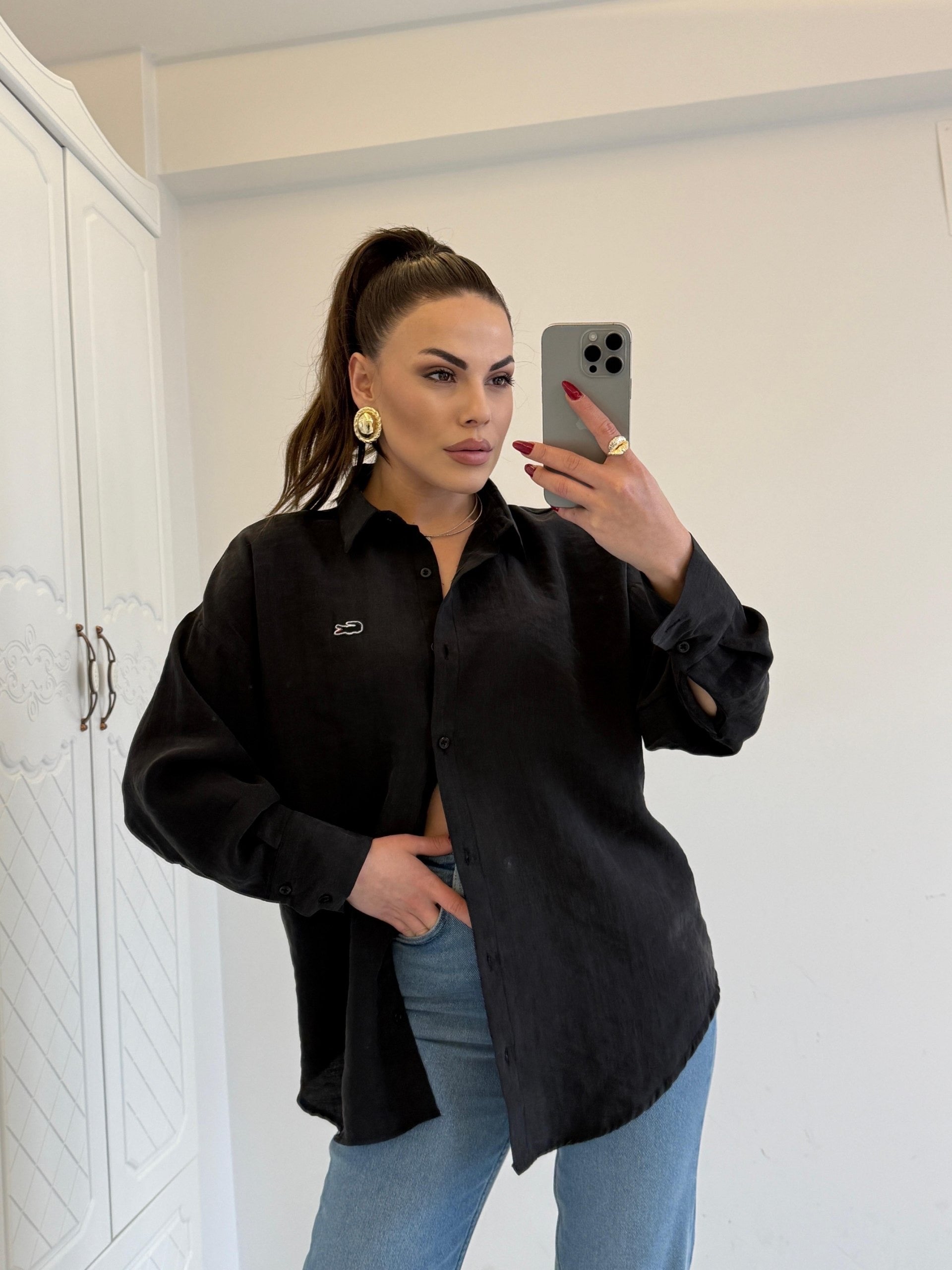 Lacoste Black Classic Shirt
