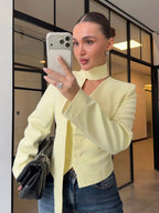 Elegant Yellow Blazer