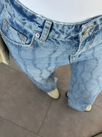 Laser Detail Denim Jeans
