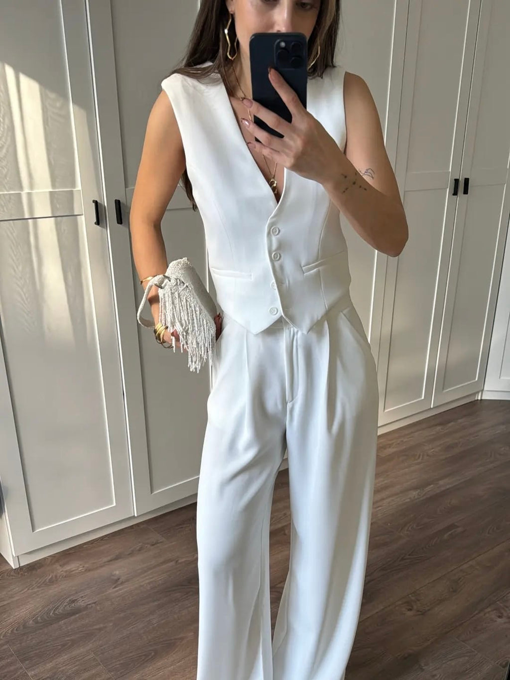 White Elegance Two-Piece Set
