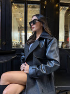 Black Leather Coat