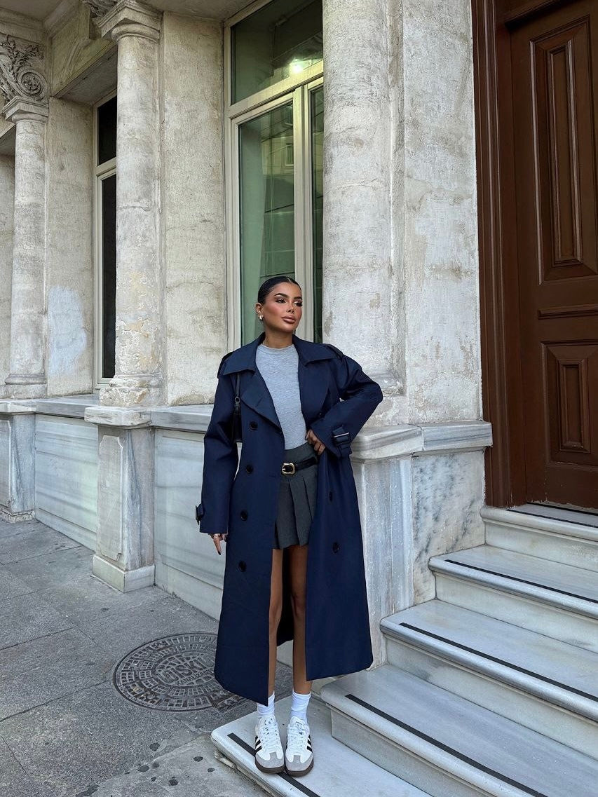 Navy Trench Coat