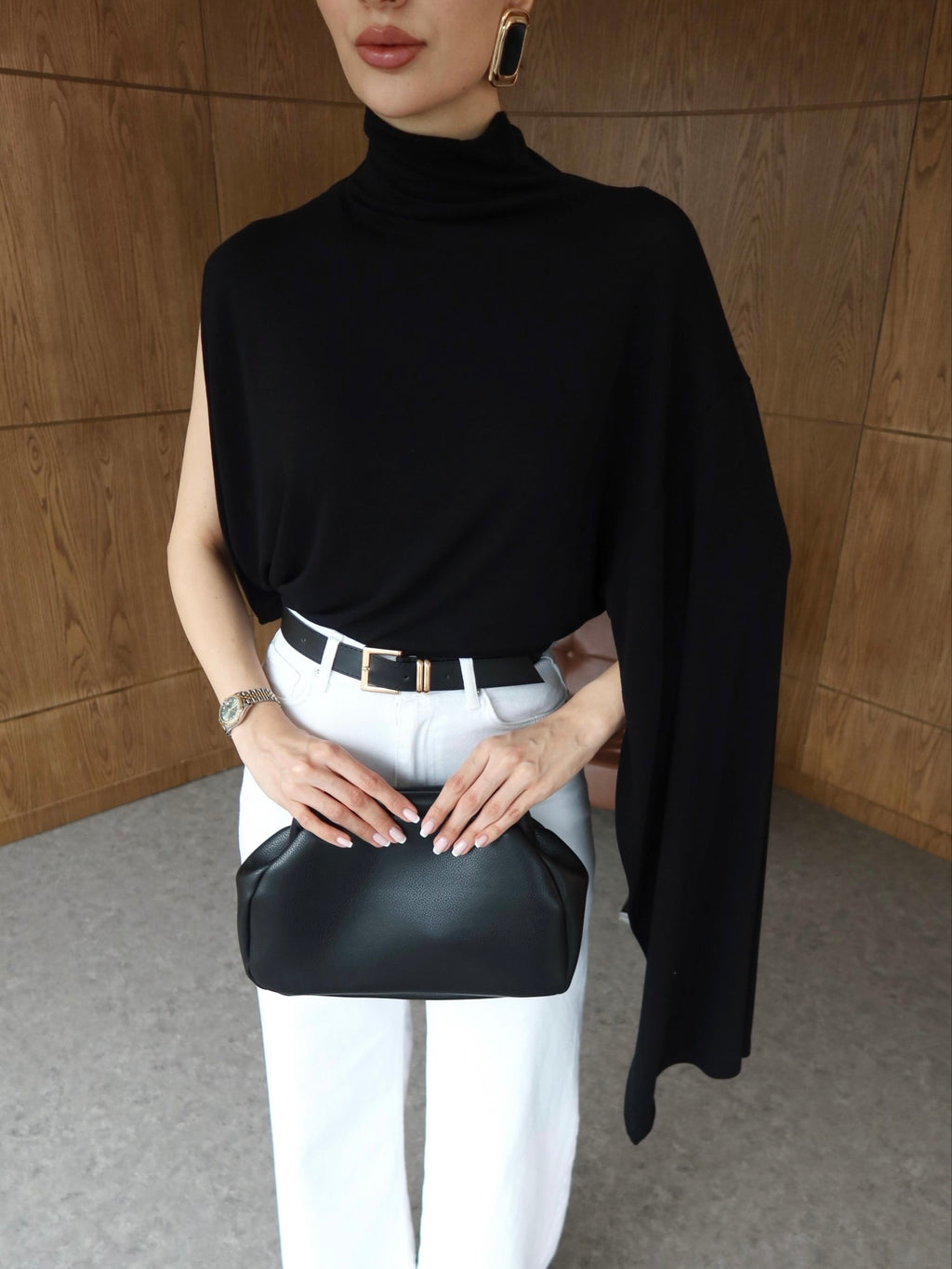 One Sleeve Cape Top