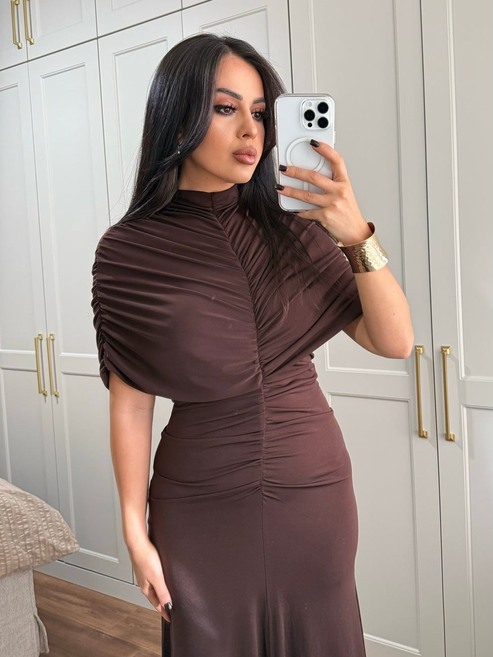 Mocha Elegance Dress