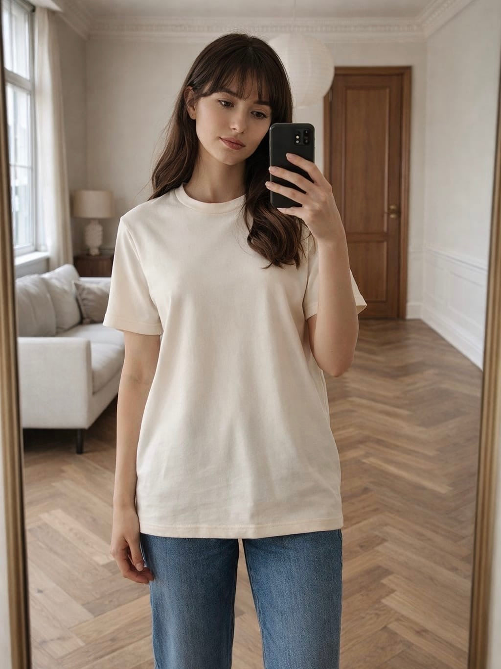 Light Beige COS T-Shirt
