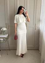 Ivory Pearl Knit Set