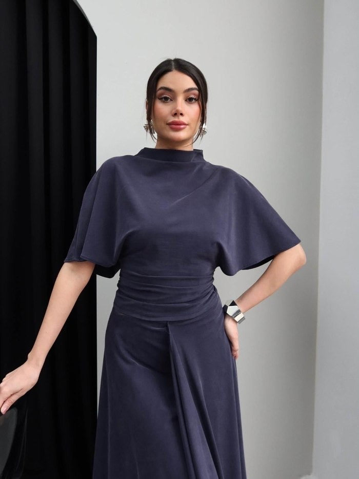 Luna Asymmetrical Drape Dress