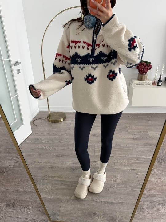 Nordic Pattern Knit Sweater