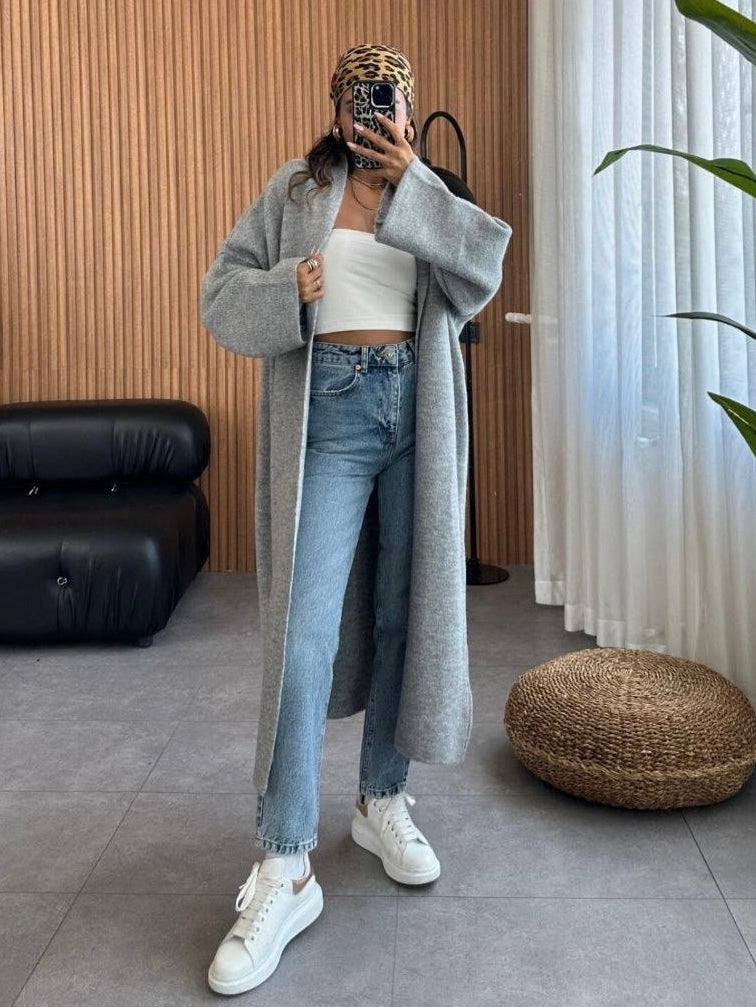 Long Cozy Knit Cardigan